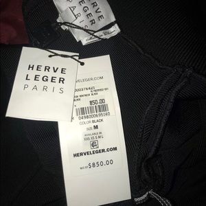 Herve leger Black bodycon dress